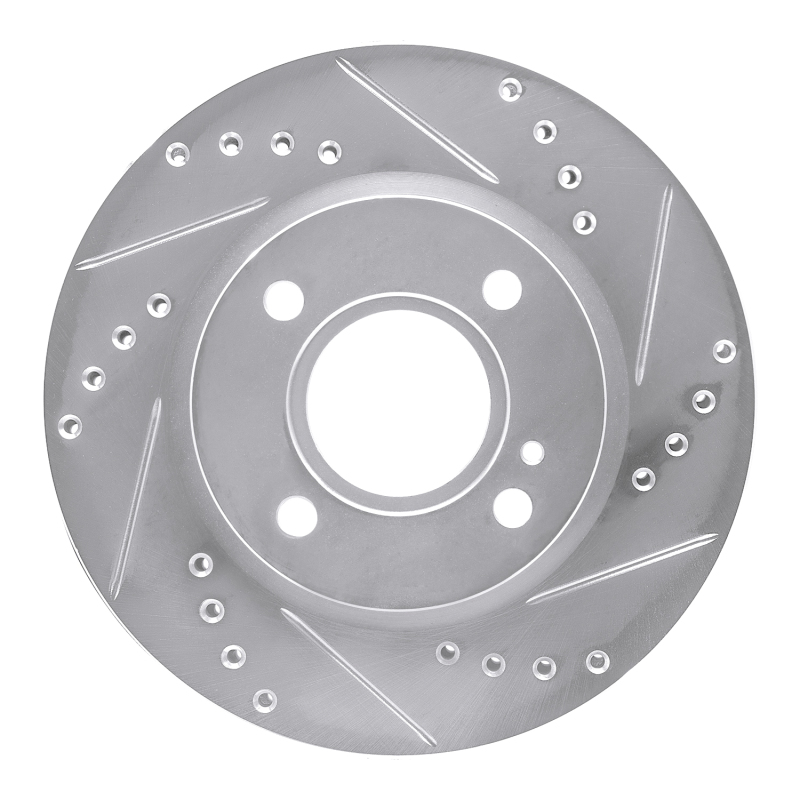 DFC 11-19 Ford Fiesta (USA/Canada) Front Right Drilled & Slotted Silver Brake Rotor