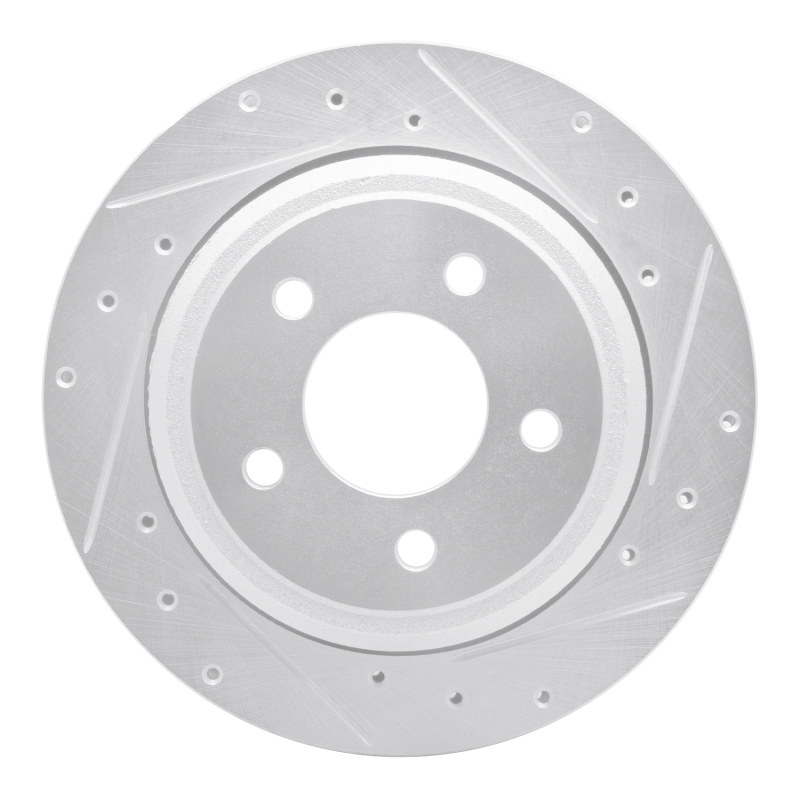 DFC 10-11 Ford Ranger (USA/Canada) Rear Right Drilled & Slotted Silver Brake Rotor