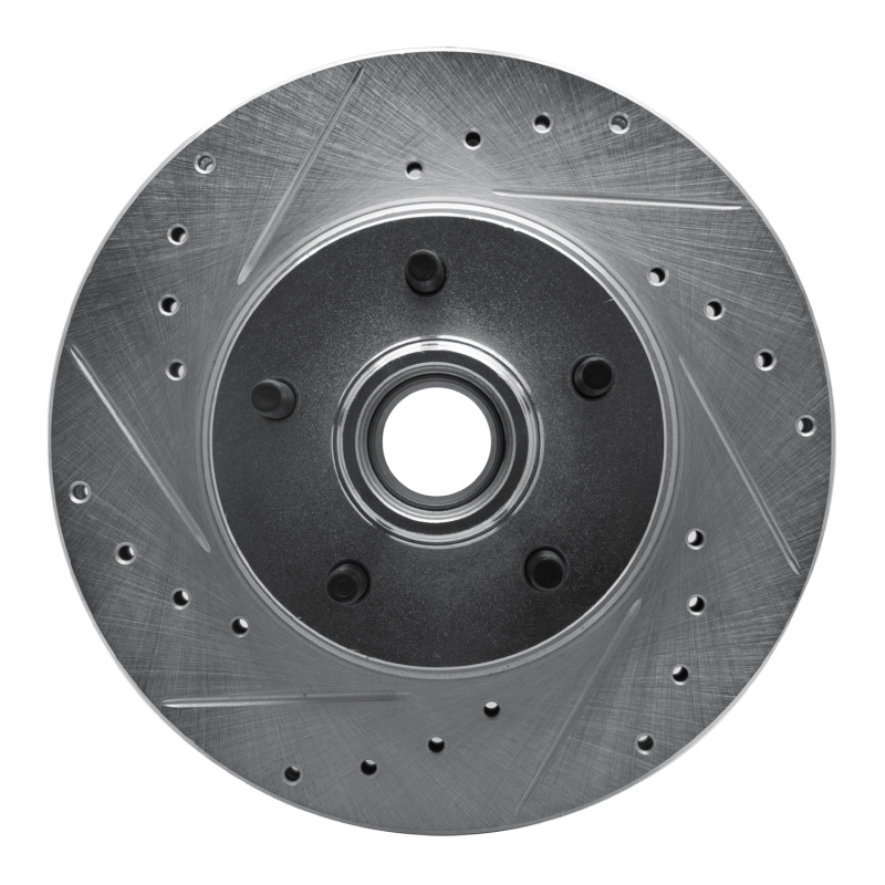 DFC 95-11 Ford Explorer Front Left Drilled & Slotted Silver Brake Rotor