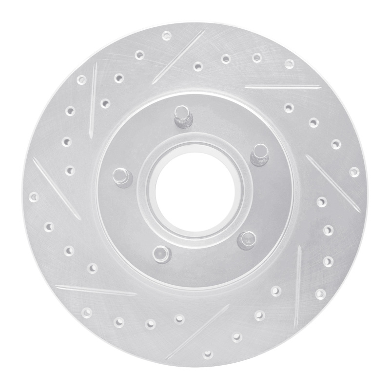 DFC 95-97 Ford Ranger (USA/Canada) Front Left Drilled & Slotted Silver Brake Rotor