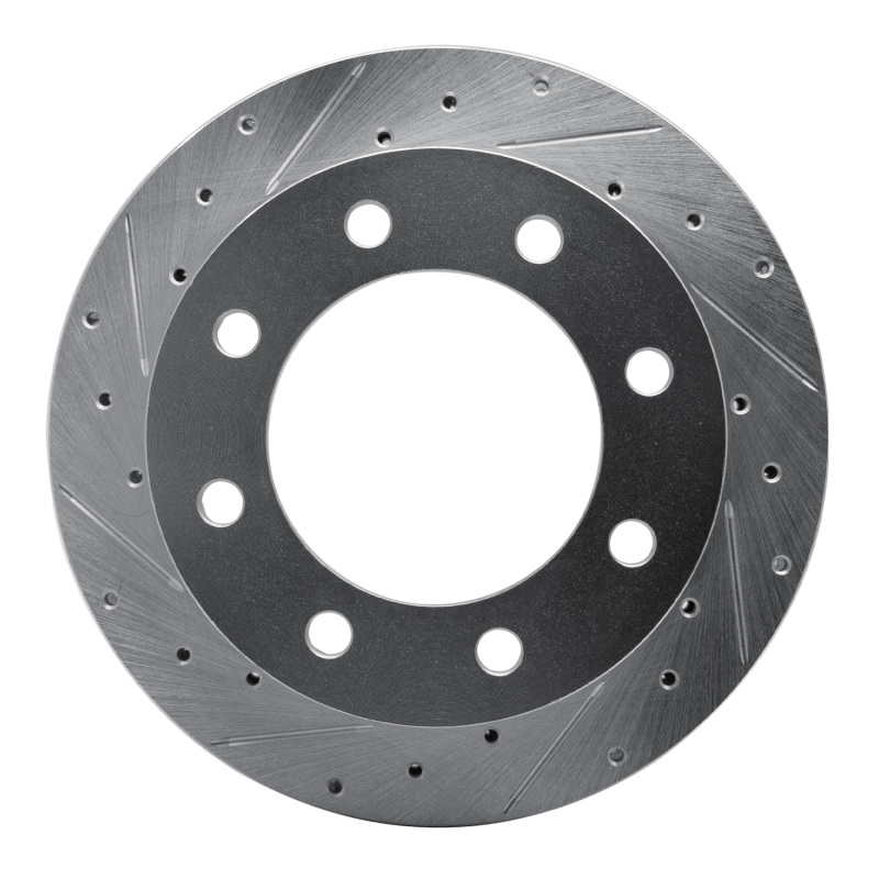 DFC 99-05 Ford F-250 2WD (Super Duty) Rear Left Drilled & Slotted Silver Brake Rotor