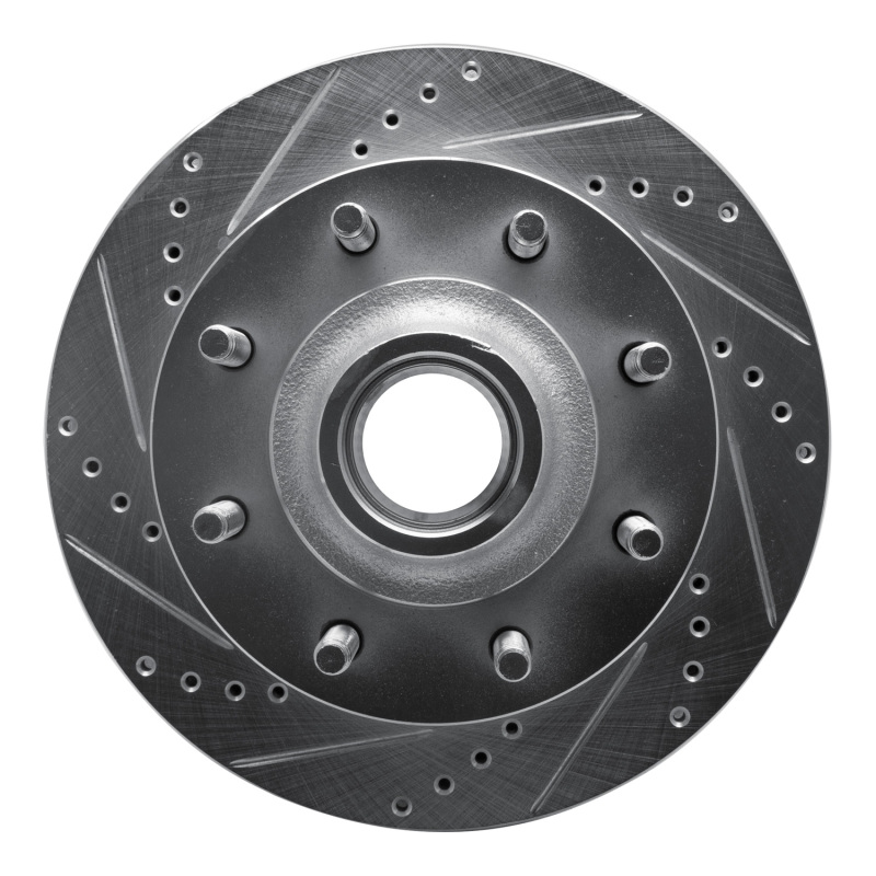 DFC 99-02 Ford F-250 2WD (Super Duty) Front Left Drilled & Slotted Silver Brake Rotor