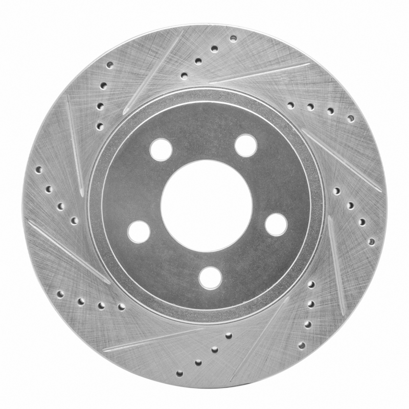 DFC 01-11 Ford Explorer Sport Trac Front Left Drilled & Slotted Silver Brake Rotor