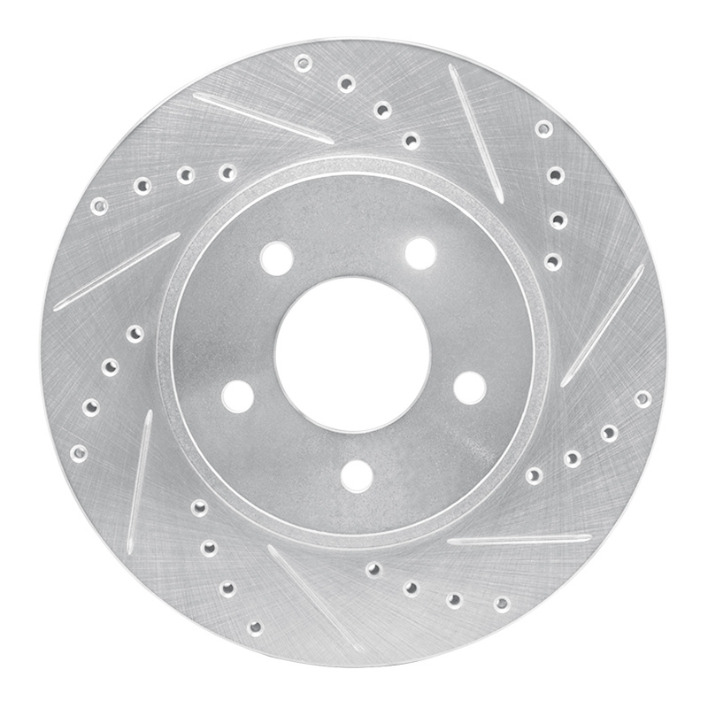 DFC 05-12 Ford Escape Front Right Drilled & Slotted Silver Brake Rotor