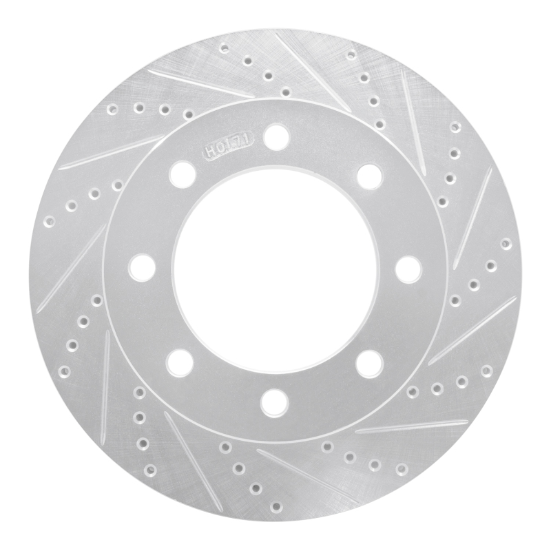 DFC 05-12 Ford F-350 Super Duty 4WD Front Right Drilled & Slotted Silver Brake Rotor