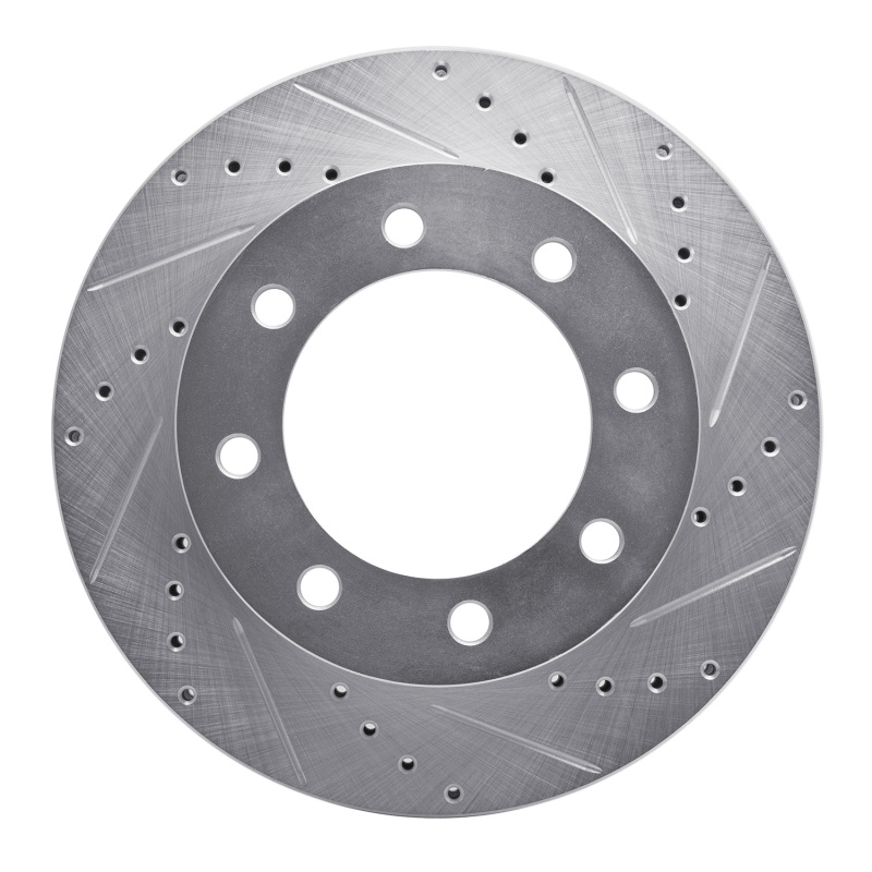 DFC 05-12 Ford F-350 Super Duty 4WD Front Right Drilled & Slotted Silver Brake Rotor
