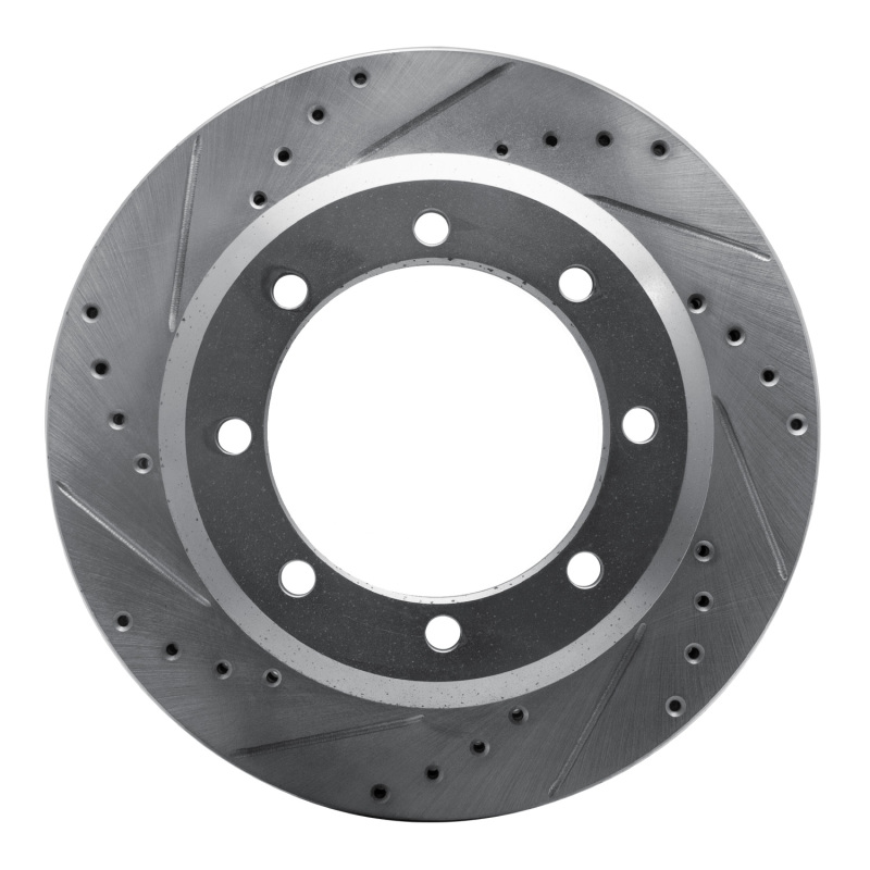 DFC 05-12 Ford F-350 Super Duty 2WD Rear Left Drilled & Slotted Silver Brake Rotor