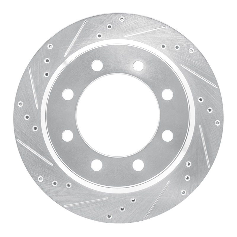 DFC 08-25 Ford E-250 Rear Left Drilled & Slotted Silver Brake Rotor