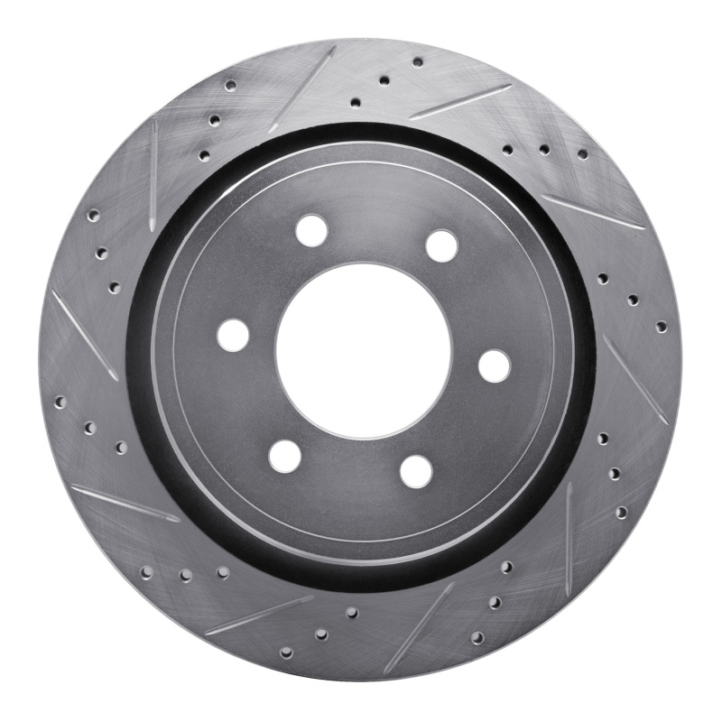 DFC 12-20 Ford F-150 4WD Rear Left Drilled & Slotted Silver Brake Rotor