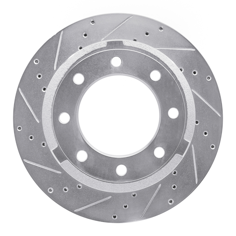 DFC 11-22 Ford F-250 4WD (Super Duty) Rear Left Drilled & Slotted Silver Brake Rotor