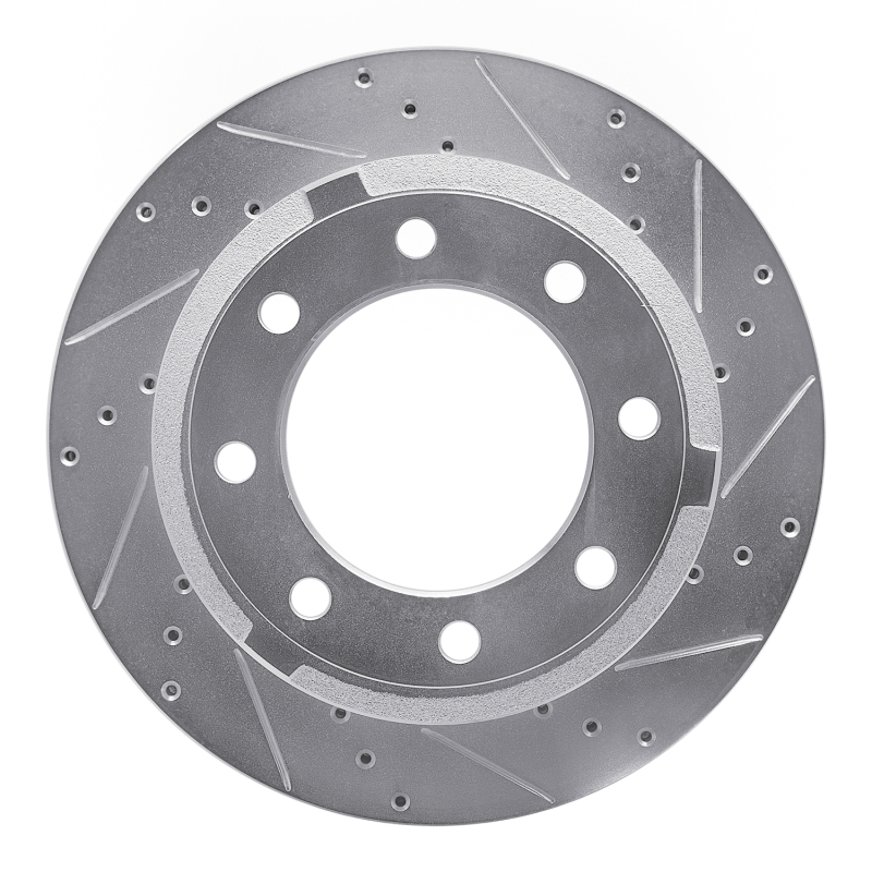 DFC 11-22 Ford F-350 Super Duty 4WD Rear Right Drilled & Slotted Silver Brake Rotor