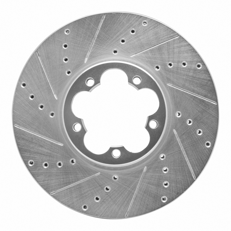DFC 15-25 Ford Transit-350 HD/DRW Front Left Drilled & Slotted Silver Brake Rotor