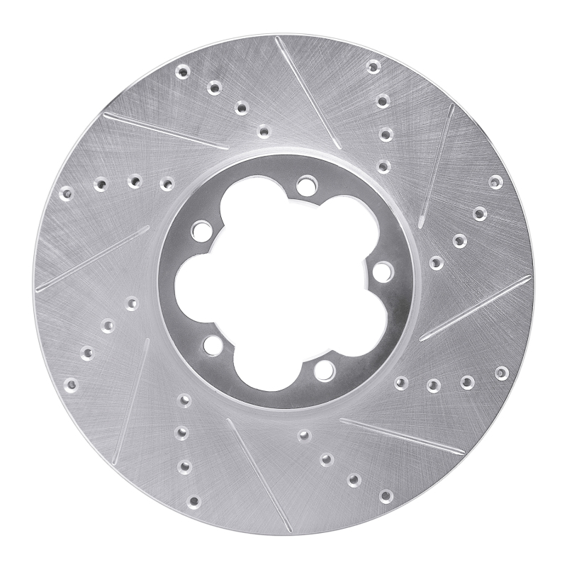 DFC 15-25 Ford Transit-350 HD/DRW Front Right Drilled & Slotted Silver Brake Rotor