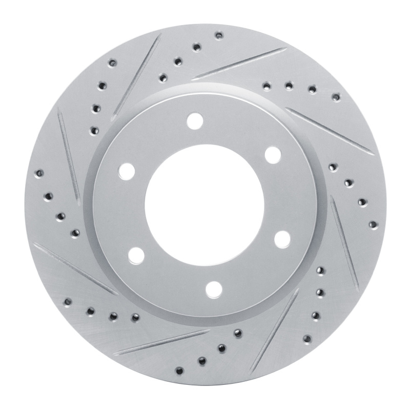 DFC 19-25 Ford Bronco Front Left Drilled & Slotted Silver Brake Rotor