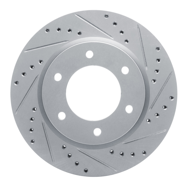 DFC 19-25 Ford Bronco Front Right Drilled & Slotted Silver Brake Rotor