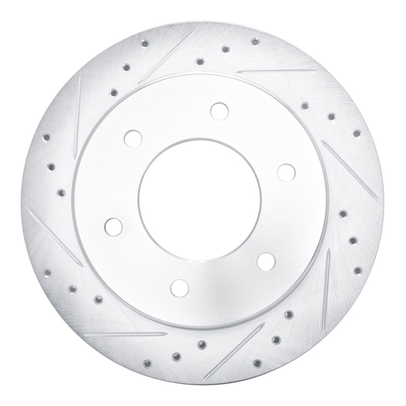 DFC 19-25 Ford Ranger (USA/Canada) Rear Left Drilled & Slotted Silver Brake Rotor
