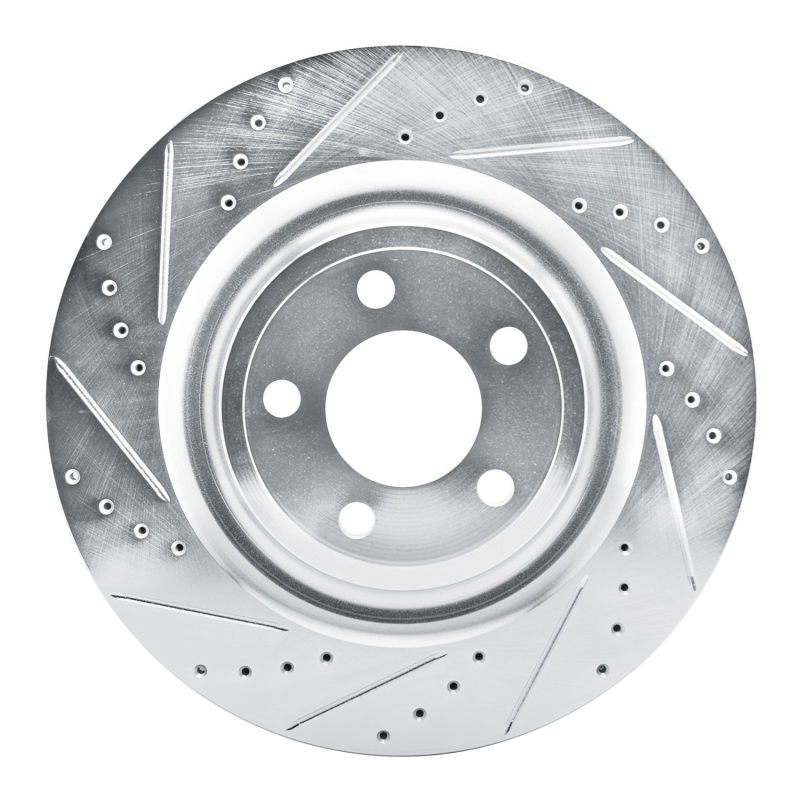 DFC 20-25 Ford Explorer Rear Left Drilled & Slotted Silver Brake Rotor