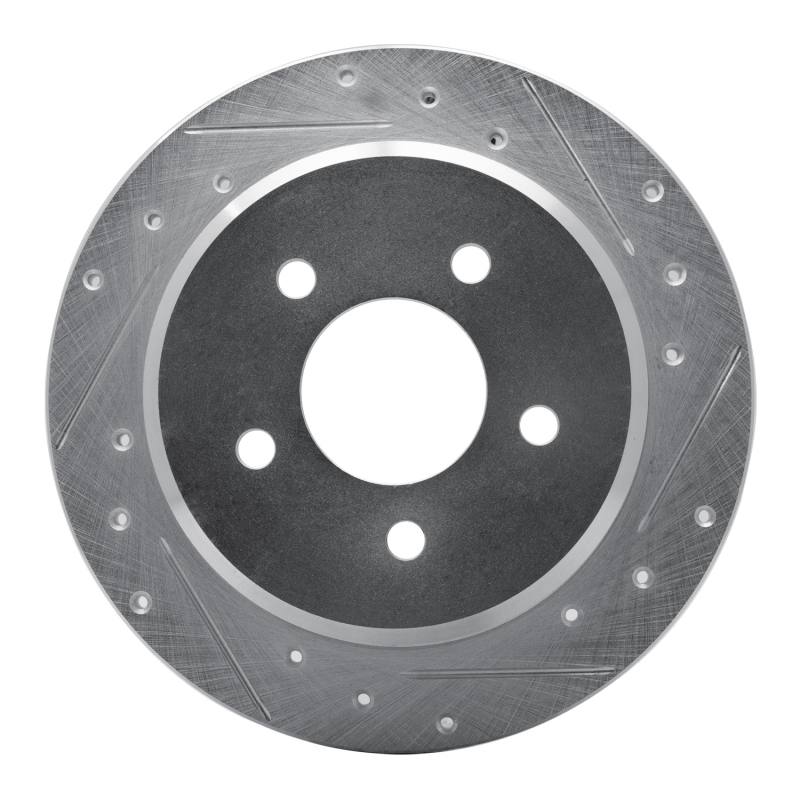 DFC 96-02 Ford Crown Victoria Rear Right Drilled & Slotted Silver Brake Rotor
