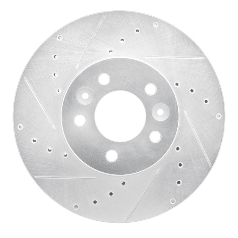 DFC 98-02 Ford Crown Victoria Front Left Drilled & Slotted Silver Brake Rotor