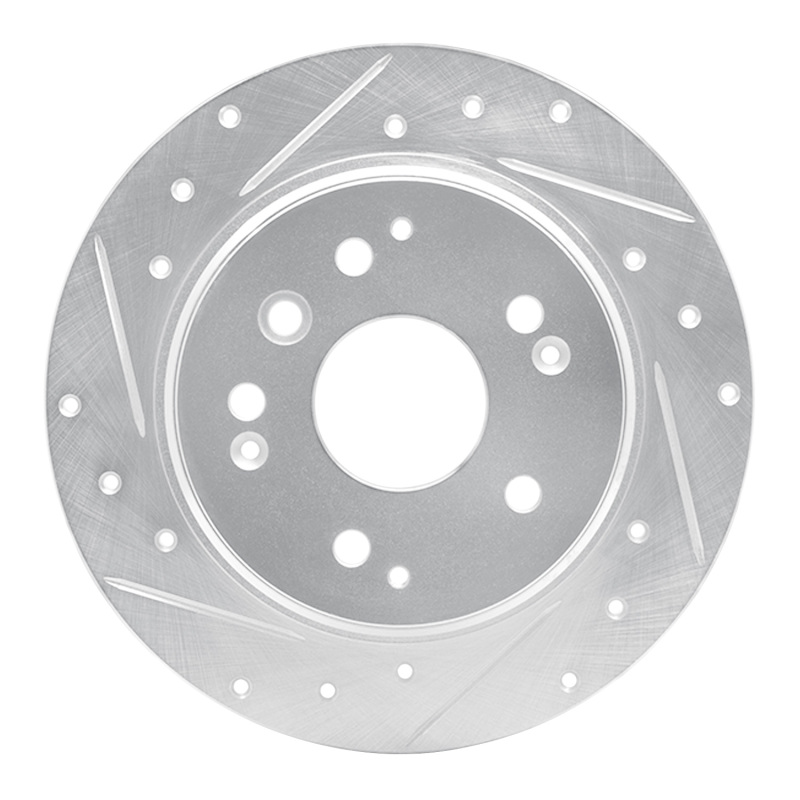 DFC 99-11 Acura TL Rear Left Drilled & Slotted Silver Brake Rotor