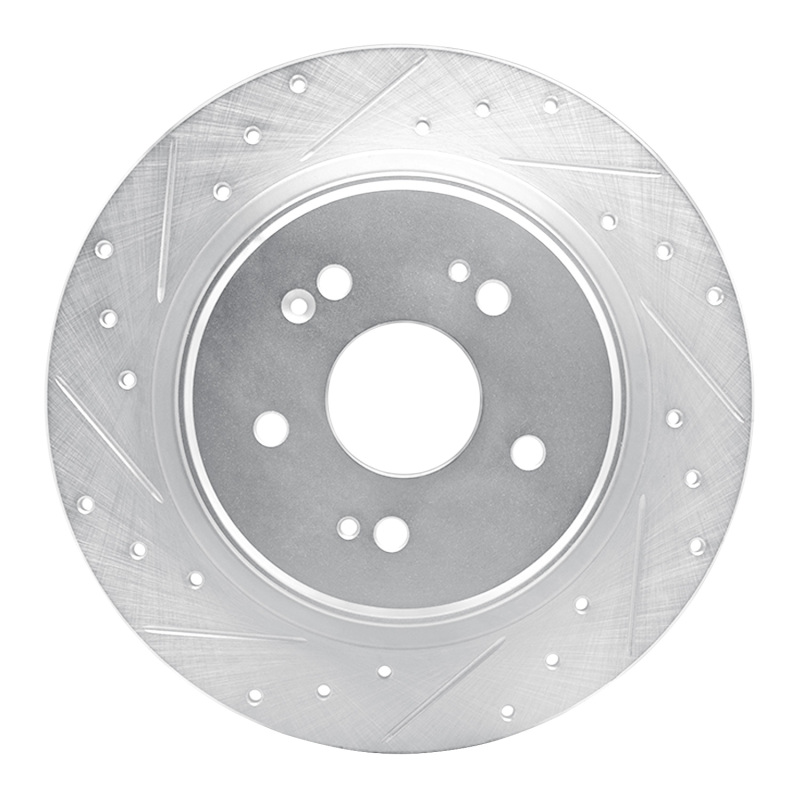 DFC 15-25 Acura ADX Rear Left Drilled & Slotted Silver Brake Rotor