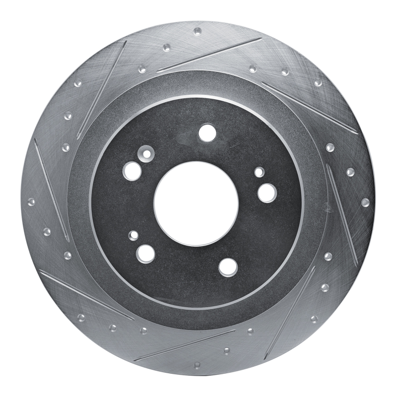 DFC 21-25 Acura TLX Rear Left Drilled & Slotted Silver Brake Rotor