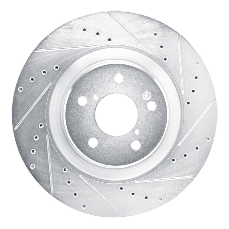 DFC 22-26 Acura MDX Front Right Drilled & Slotted Silver Brake Rotor