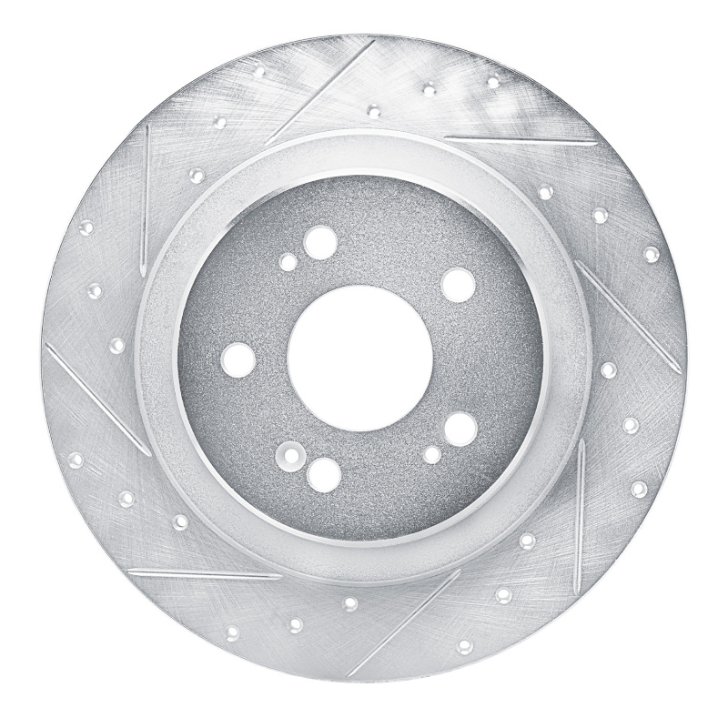 DFC 22-26 Acura MDX Rear Left Drilled & Slotted Silver Brake Rotor