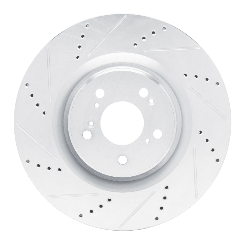 DFC 21-25 Acura TLX Front Left Drilled & Slotted Silver Brake Rotor