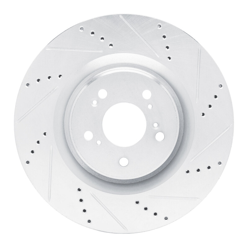 DFC 21-25 Acura TLX Front Right Drilled & Slotted Silver Brake Rotor
