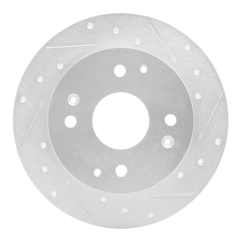 DFC 98-02 Acura CL Rear Right Drilled & Slotted Silver Brake Rotor