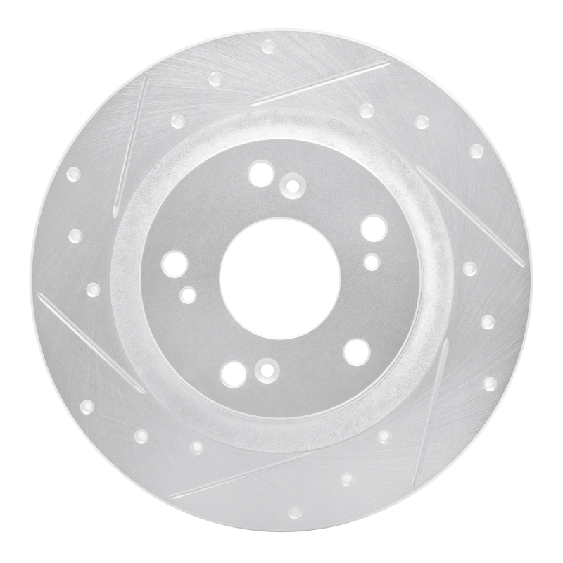 DFC 00-09 Honda S2000 Rear Left Drilled & Slotted Silver Brake Rotor