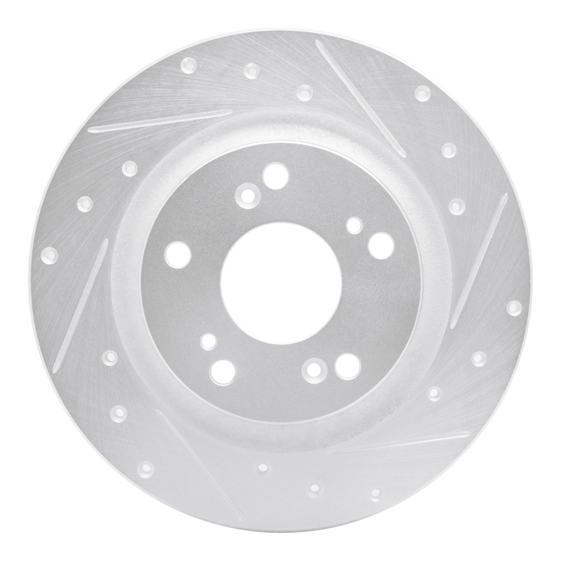DFC 00-09 Honda S2000 Rear Right Drilled & Slotted Silver Brake Rotor