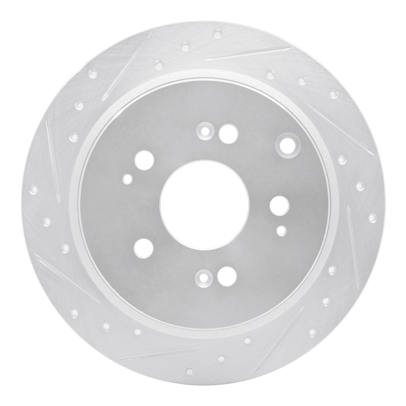 DFC 05-10 Honda Odyssey Rear Left Drilled & Slotted Silver Brake Rotor