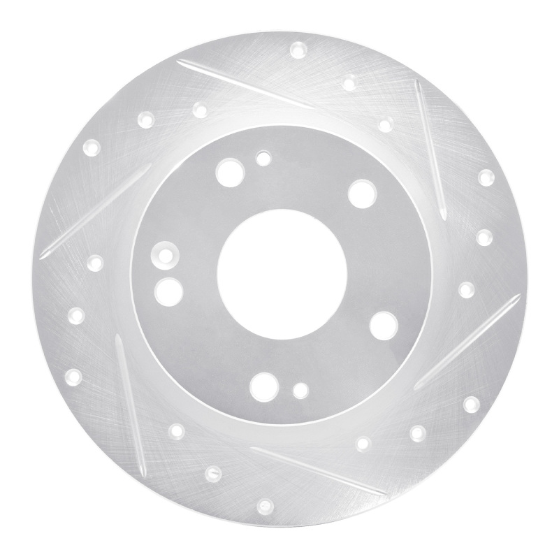 DFC 16-25 Honda Insight Rear Right Drilled & Slotted Silver Brake Rotor