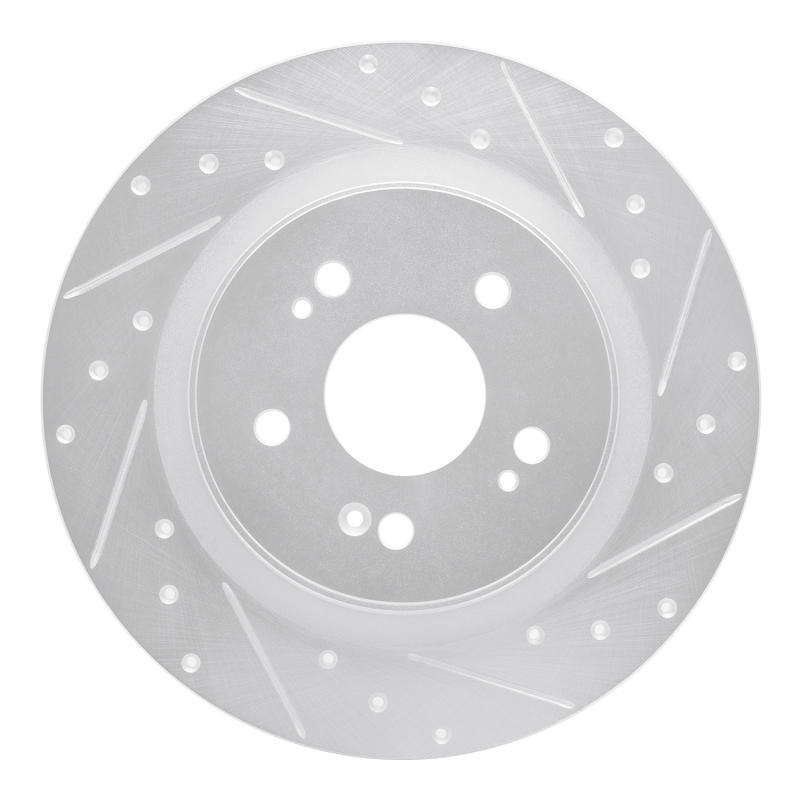 DFC 18-25 Honda Odyssey Rear Right Drilled & Slotted Silver Brake Rotor