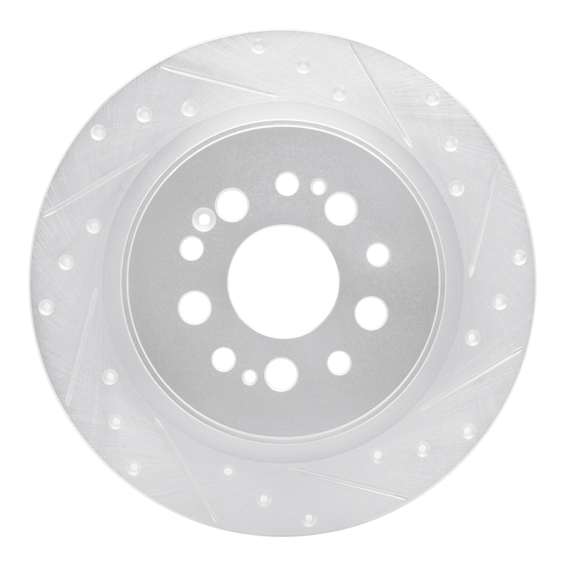 DFC 17-25 Acura RDX Rear Right Drilled & Slotted Silver Brake Rotor