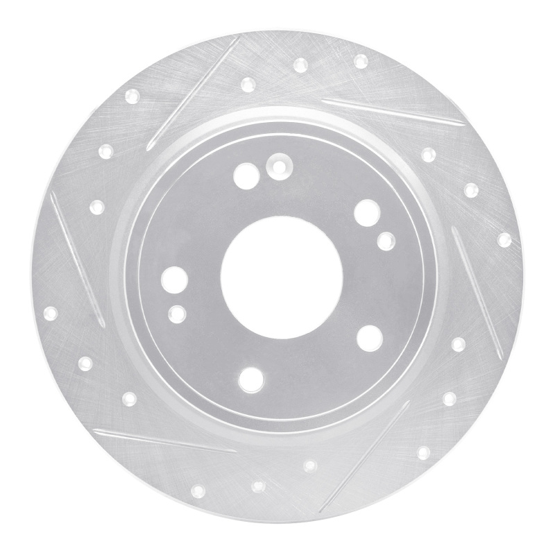 DFC 16-25 Honda HR-V Rear Left Drilled & Slotted Silver Brake Rotor