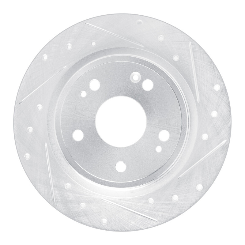 DFC 22-25 Acura INTEGRA Rear Right Drilled & Slotted Silver Brake Rotor