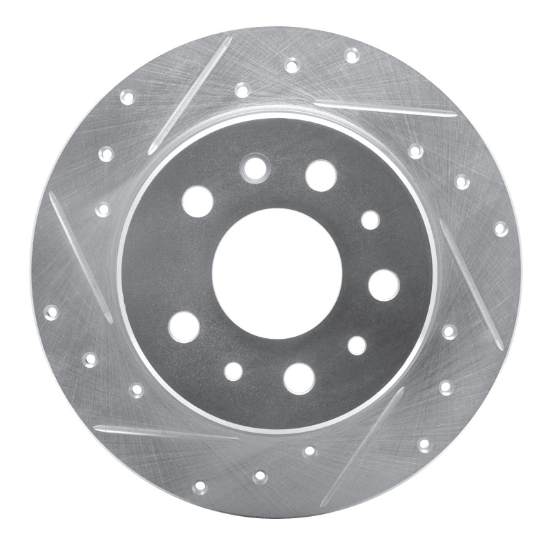 DFC 61-91 Mercedes-Benz 500SEC Rear Left Drilled & Slotted Silver Brake Rotor