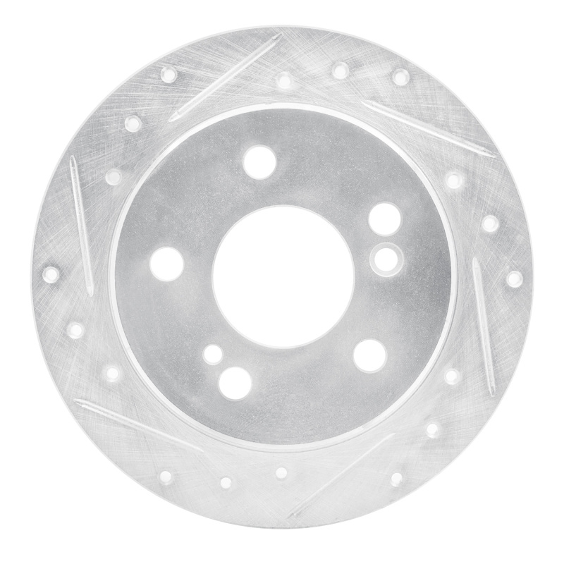 DFC 83-95 Mercedes-Benz E300 Rear Left Drilled & Slotted Silver Brake Rotor