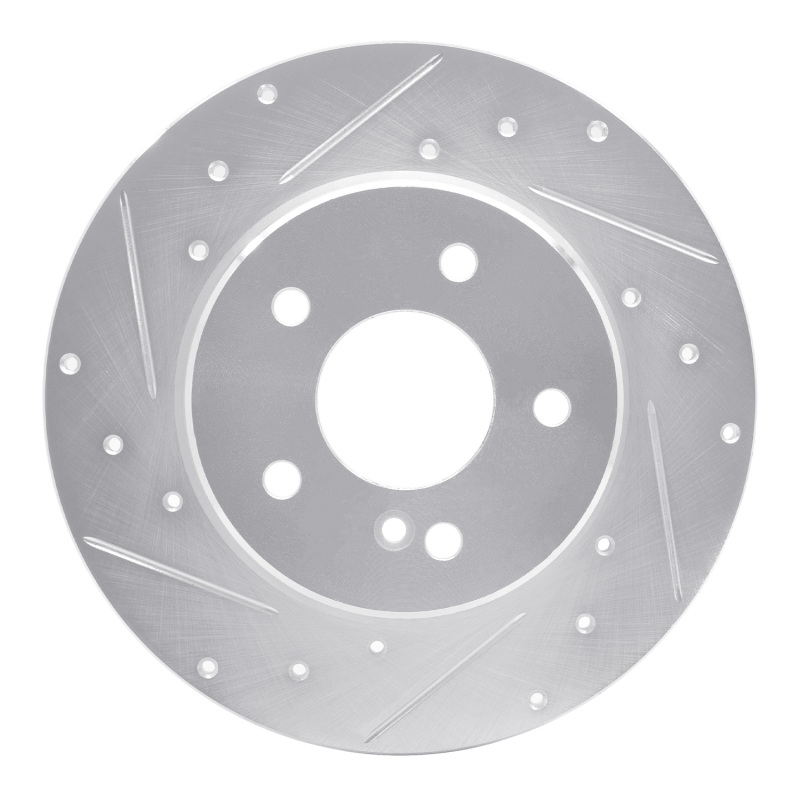 DFC 94-11 Mercedes-Benz C240 Rear Left Drilled & Slotted Silver Brake Rotor