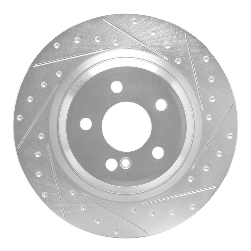 DFC 13-20 Mercedes-Benz SL400 Rear Right Drilled & Slotted Silver Brake Rotor