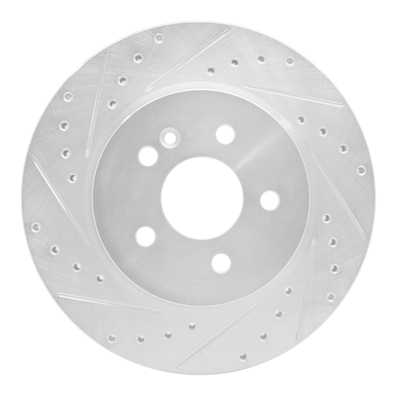 DFC 98-05 Mercedes-Benz ML430 Front Left Drilled & Slotted Silver Brake Rotor