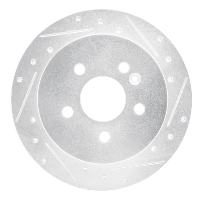 DFC 98-05 Mercedes-Benz ML350 Rear Right Drilled & Slotted Silver Brake Rotor