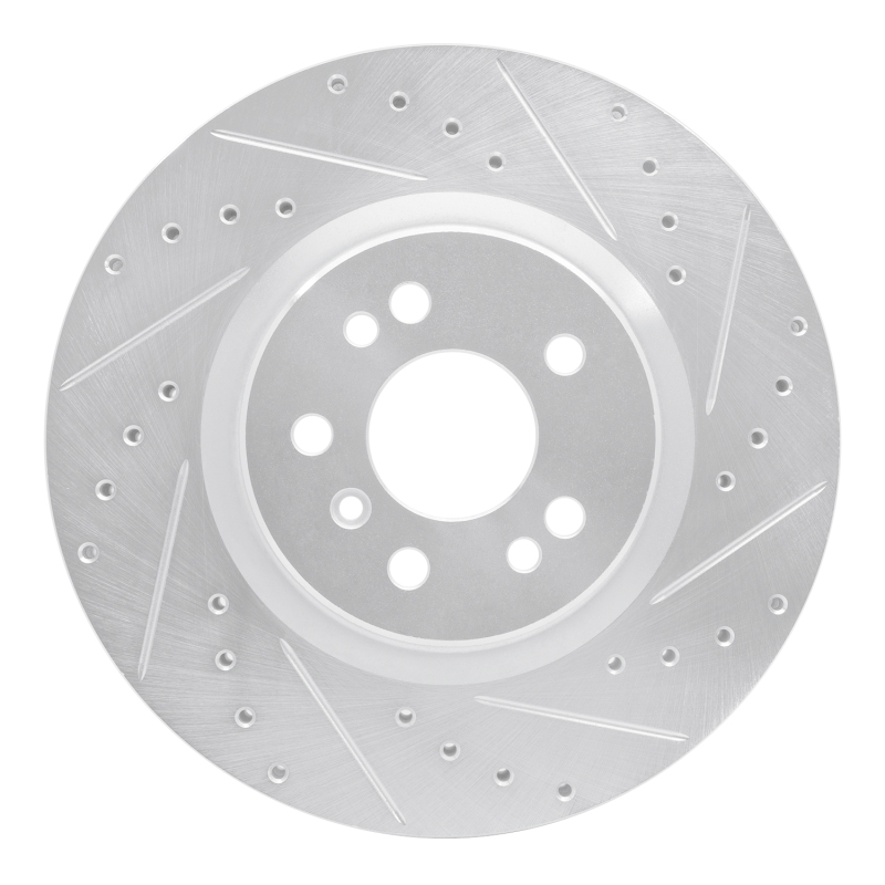 DFC 06-12 Mercedes-Benz ML350 Front Right Drilled & Slotted Silver Brake Rotor