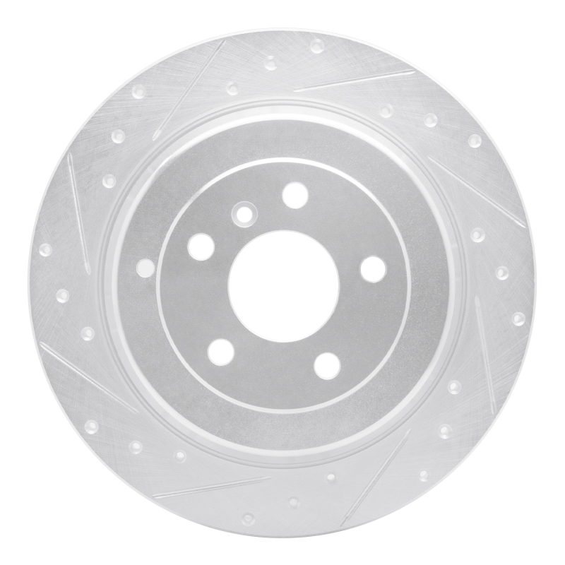 DFC 06-12 Mercedes-Benz ML350 Rear Left Drilled & Slotted Silver Brake Rotor