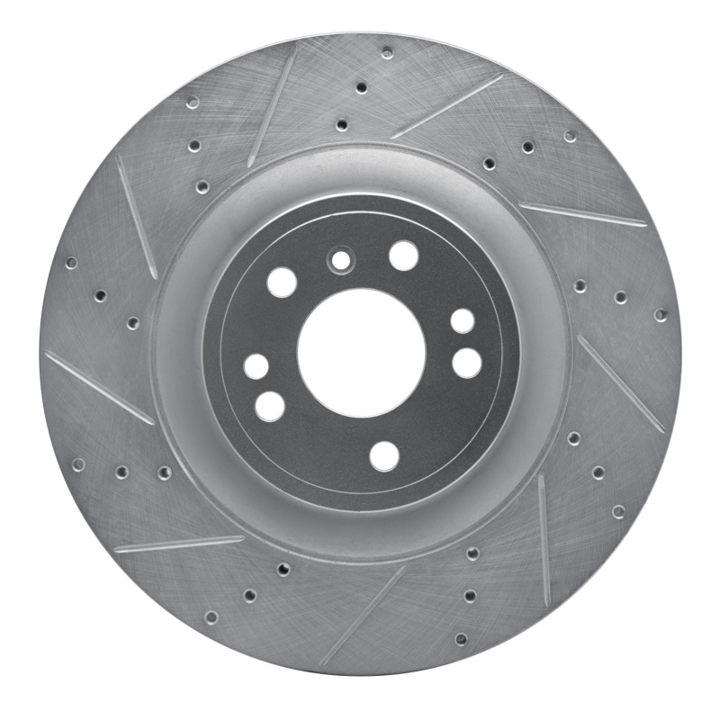 DFC 13-19 Mercedes-Benz GLS450 Front Left Drilled & Slotted Silver Brake Rotor