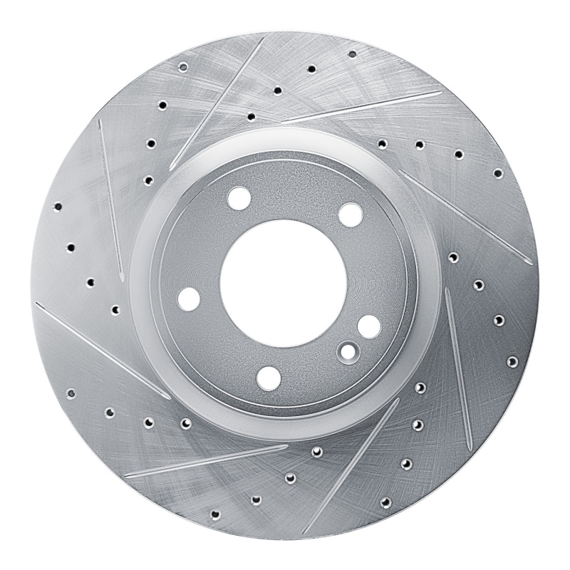 DFC 19-25 Mercedes-Benz G500 (Mexico) Front Left Drilled & Slotted Silver Brake Rotor