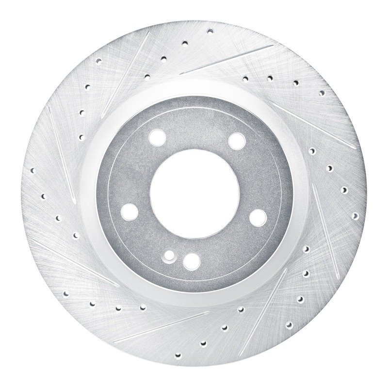 DFC 19-25 Mercedes-Benz G580 Rear Left Drilled & Slotted Silver Brake Rotor